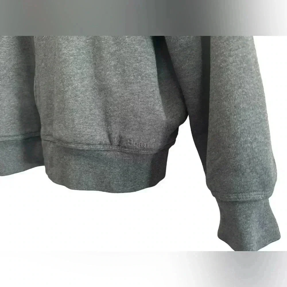L.L. Bean Katahdin Iron Works Sherpa Lined Full Zip Sweatshirt